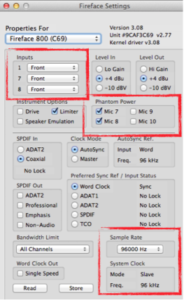 Fireface Settings Room 205 Fireface Settings Room 205