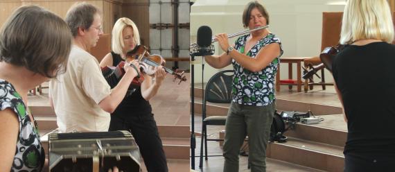 Recording session at St.Mark's Cathedral in Seattle 