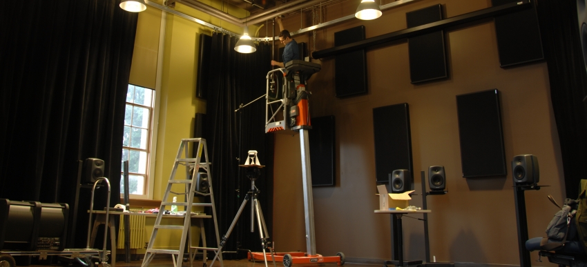 DXARTS Media Lab construction.