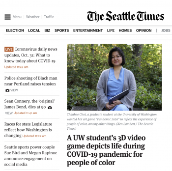 Seattle Times: an interview with Chanhee Choi