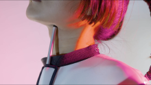Detail of linear actuator moving the performer's head.
