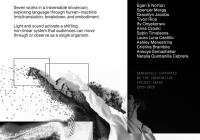 Anomalous Textualities: poster of the event with the image of a dancer.