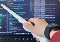 Using IMU-based motion recognition, Python pipelines, and real-time integration with TouchDesigner and SuperCollider, I designed a wand interface that lets users cast spells through gestures while experiencing synchronized visuals, sounds, and tactile feedback.