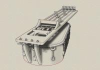 CAD rendition of Nandi, an automated electromagnetic stringed instrument