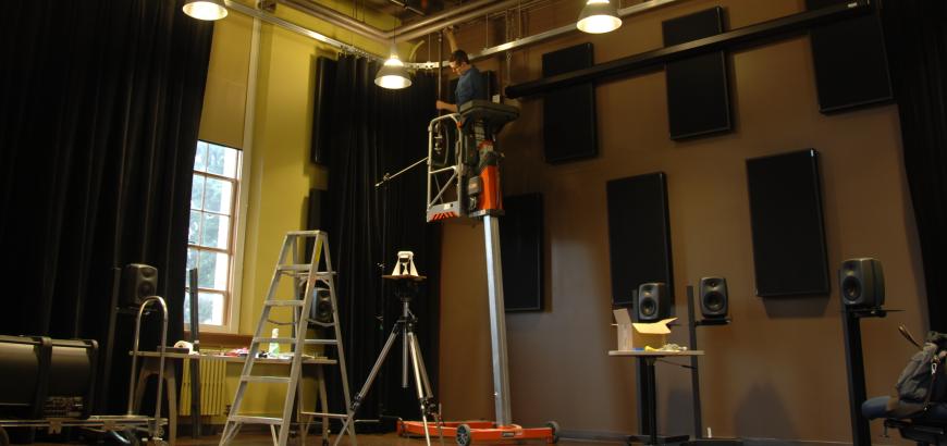 DXARTS Media Lab construction.