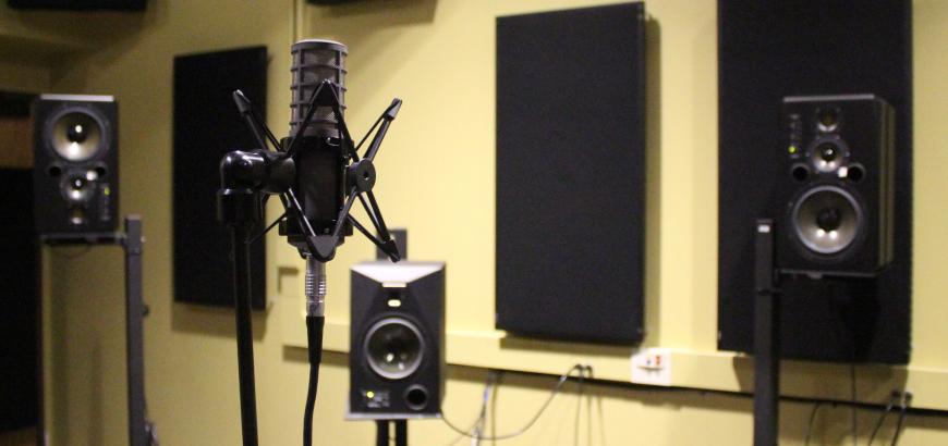 3D microphone gathering impulse responses for digital room correction.