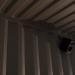 Speaker in a shipping container